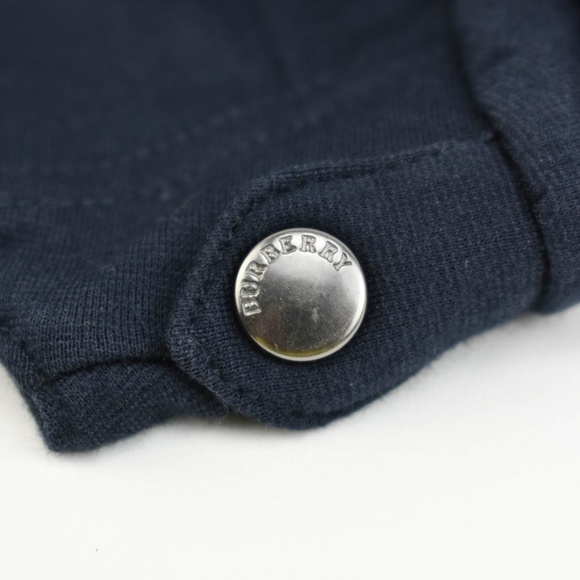 BURBERRY Navy Blue Logo & Nova Check Dress - Picture 3 of 8